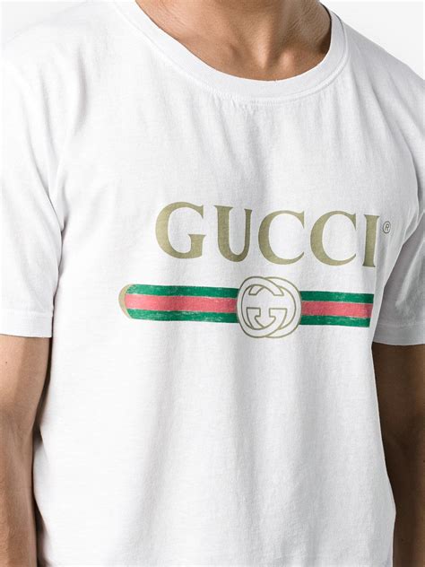 gucci logo shirt men's|gucci t shirt men logo.